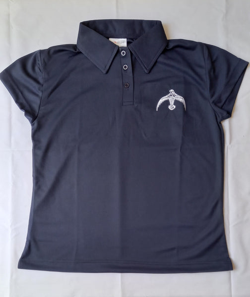 Falcon Girls Navy Golf Shirt
