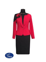 Red and Black Wave Suit - 1522