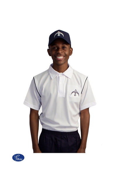 Falcon White Golf Shirt