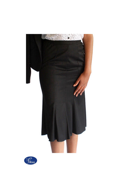 Anesu - Black Panel Skirt - 6086