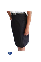 Tino - Black Kick Pleat Skirt - 1485