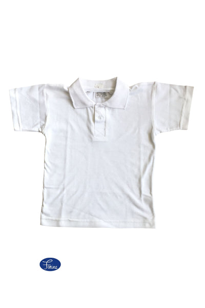 Petra College Junior ECD White Golf Shirt
