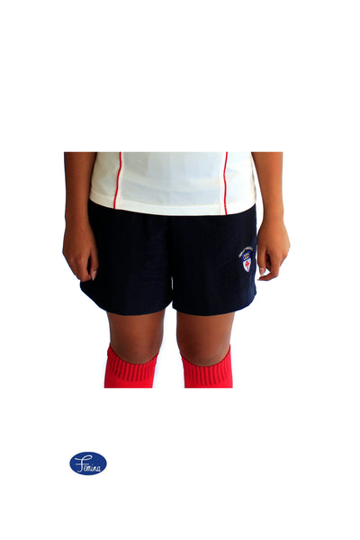 Girls College Navy Sports Shorts