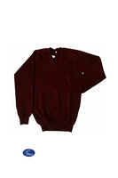 Maroon long sleeve v-neck jersey