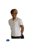 Ntombi - White Blouse with Blue/Black Dots- Style 5111